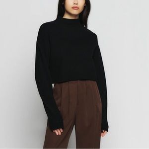 Reformation Cropped Cashmere Turtle - XL